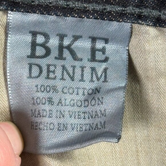 BKE Tyler Jeans Mens 34L Black Straight Leg Stretch Denim Western Grunge 36x33 - Picture 10 of 13